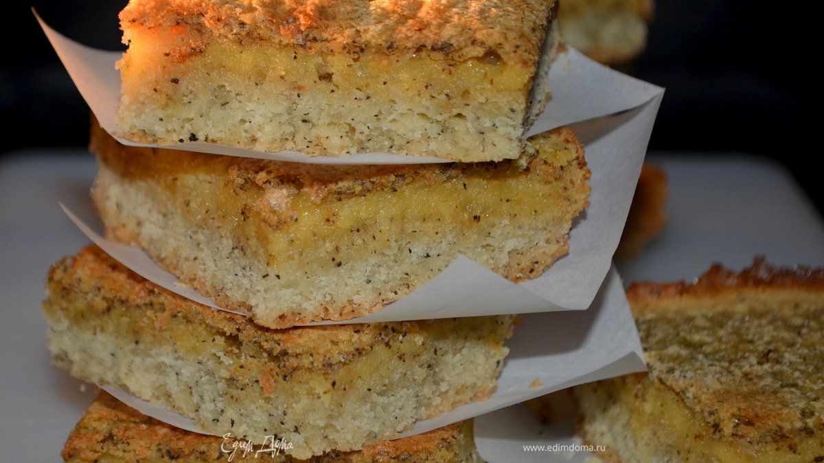 Лимонные квадратики с чаем "ЭРЛ ГРЭЙ"