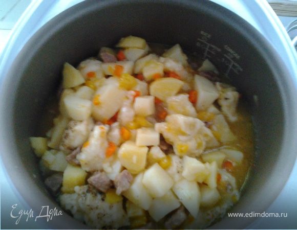 Говядина с овощами в мультиварке