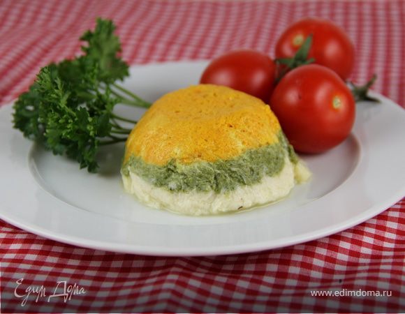 Трехцветный овощной мусс Трехцветный овощной мусс