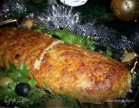 Мясной рулет из фарша Мясной рулет из фарша