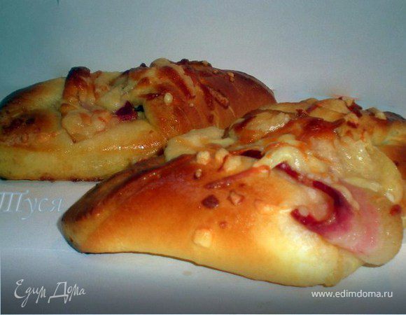 Конверт с беконом и соусом бешамель