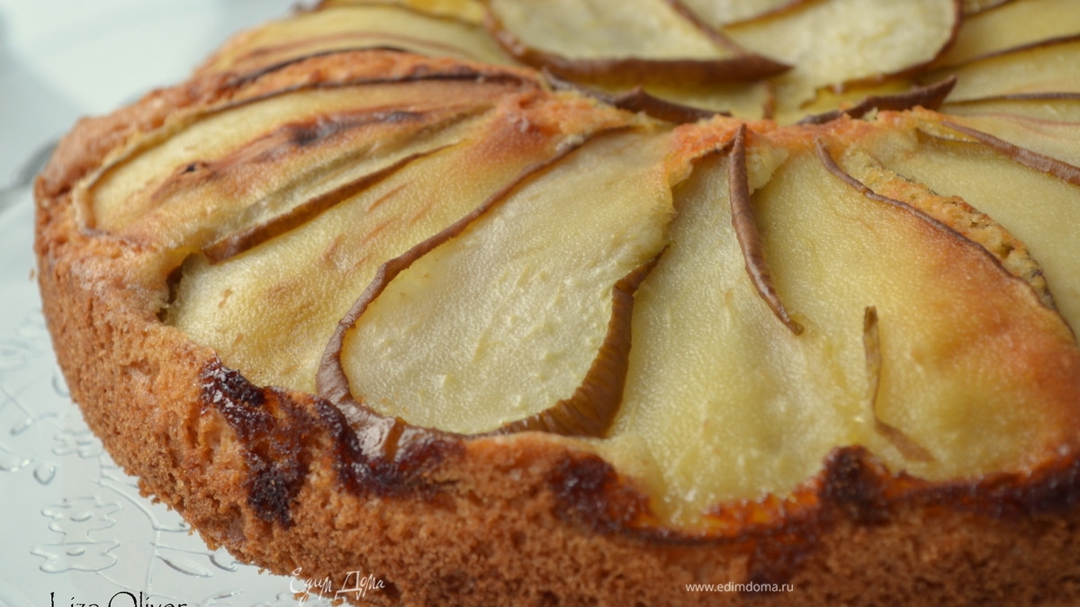 Датский пирог с грушами