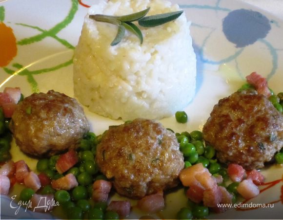 Мясные биточки с шалфеем