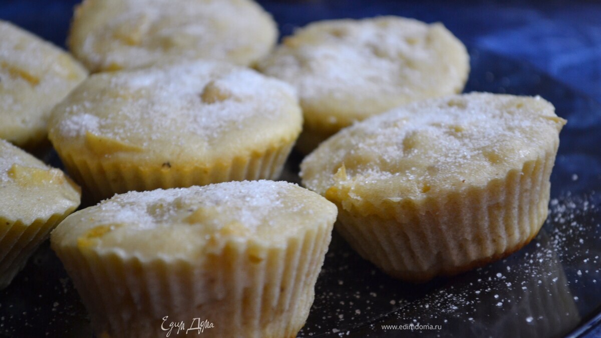 Яблочно-банановые маффины