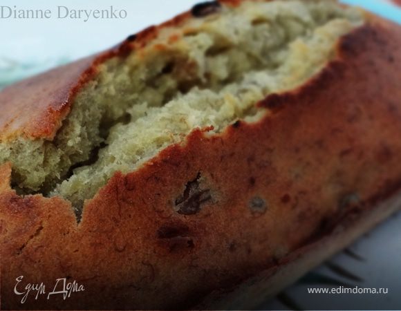 Мягкий банановый кекс с изюмом