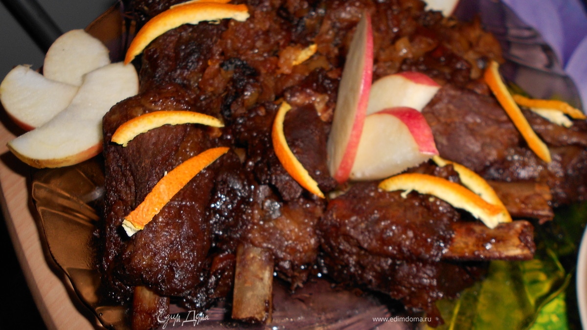 Острые ребрышки в апельсиновом соусе