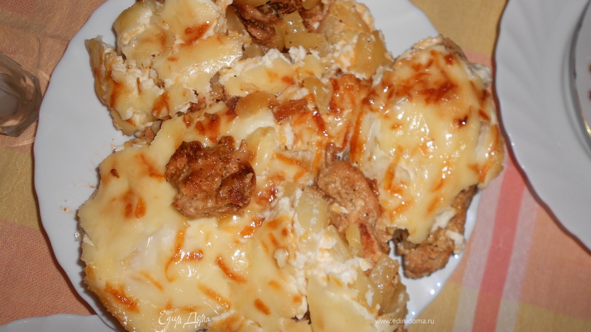 Курица с ананасом