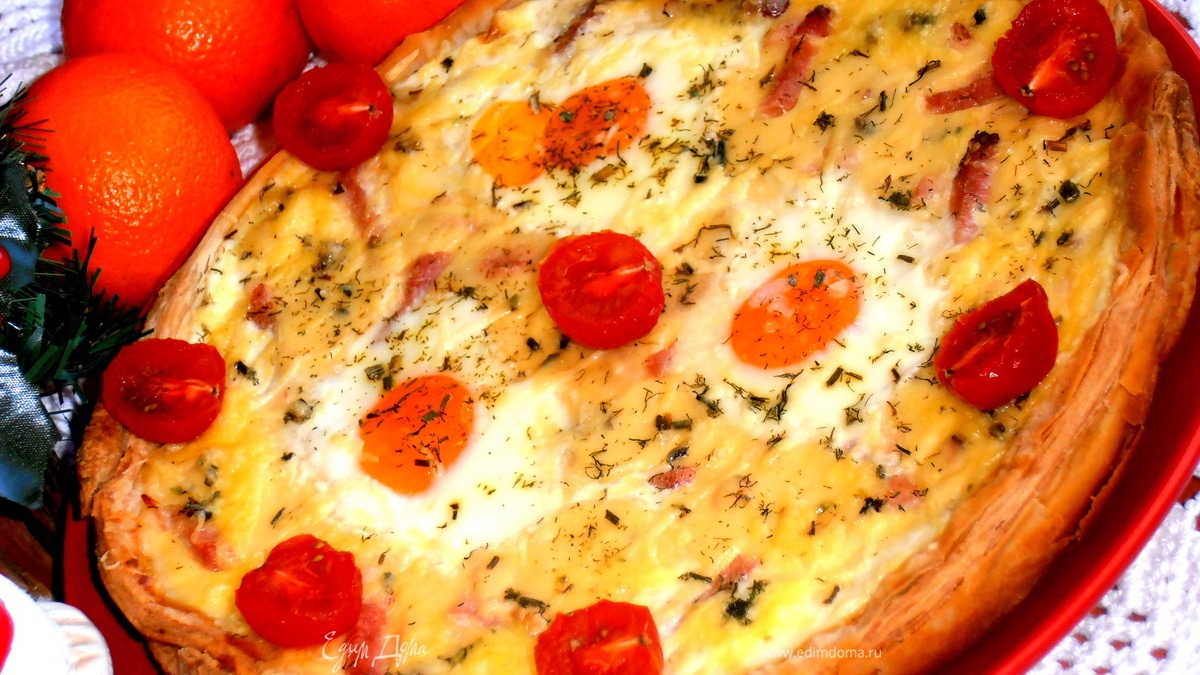 "Глазунья в съедобной сковородке"