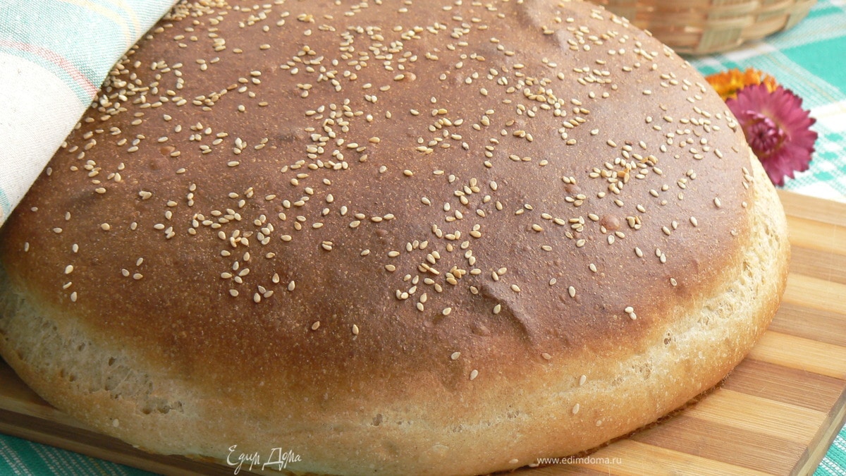 цельнозерновой пшеничный хлеб на опаре