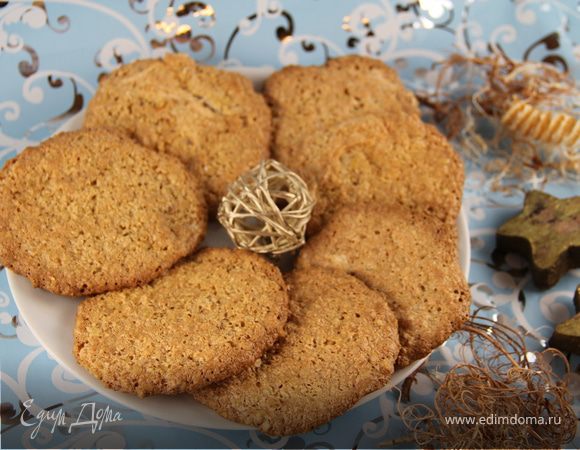 Овсяное печенье на белках с кокосом и ванилью