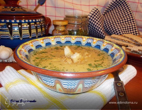 Суп-пюре из кабачков с карри