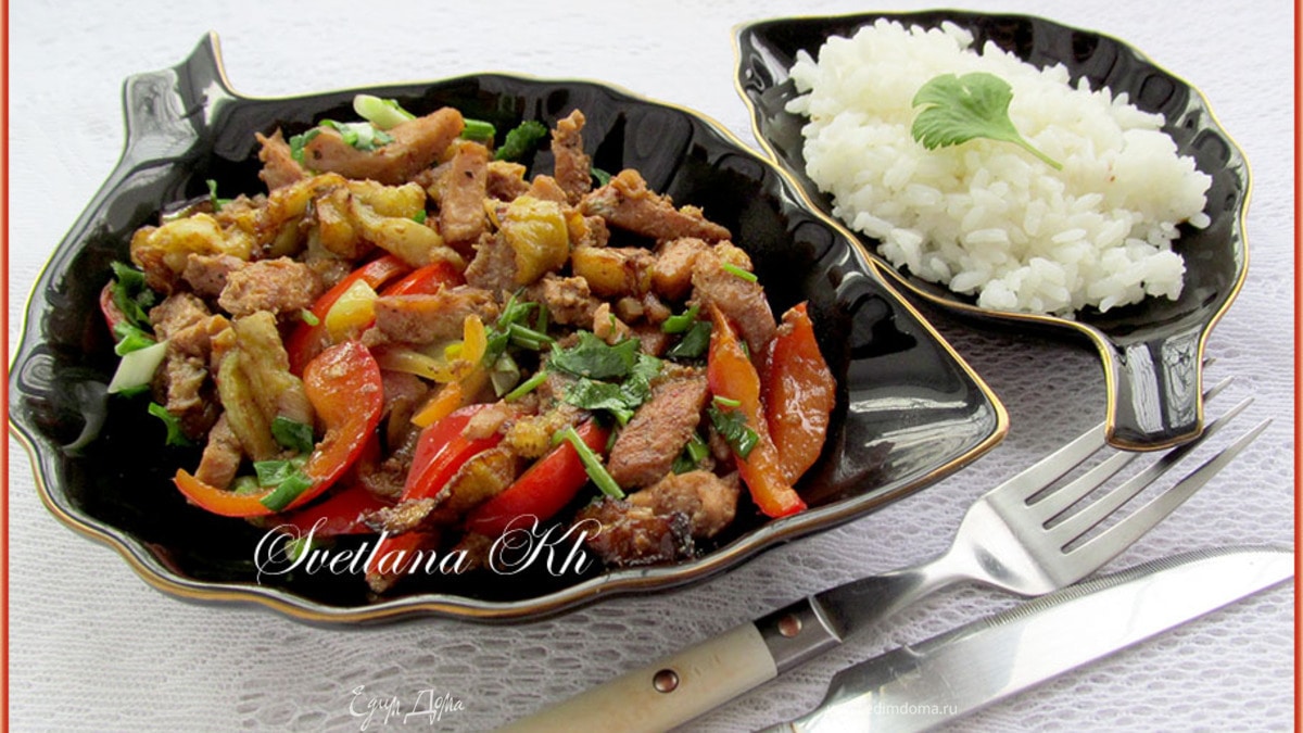 Баклажаны с курицей по-пекински