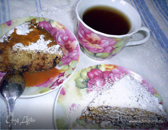 Быстрый манник с шоколадом и изюмом Быстрый манник с шоколадом и изюмом