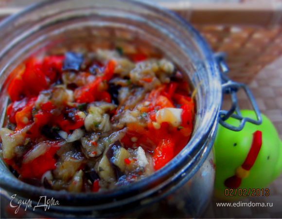 запеченные баклажаны и перцы запеченные баклажаны и перцы