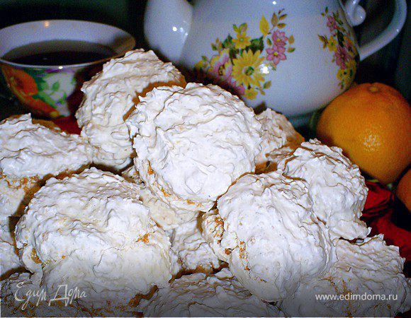Заварное кокосовое безе