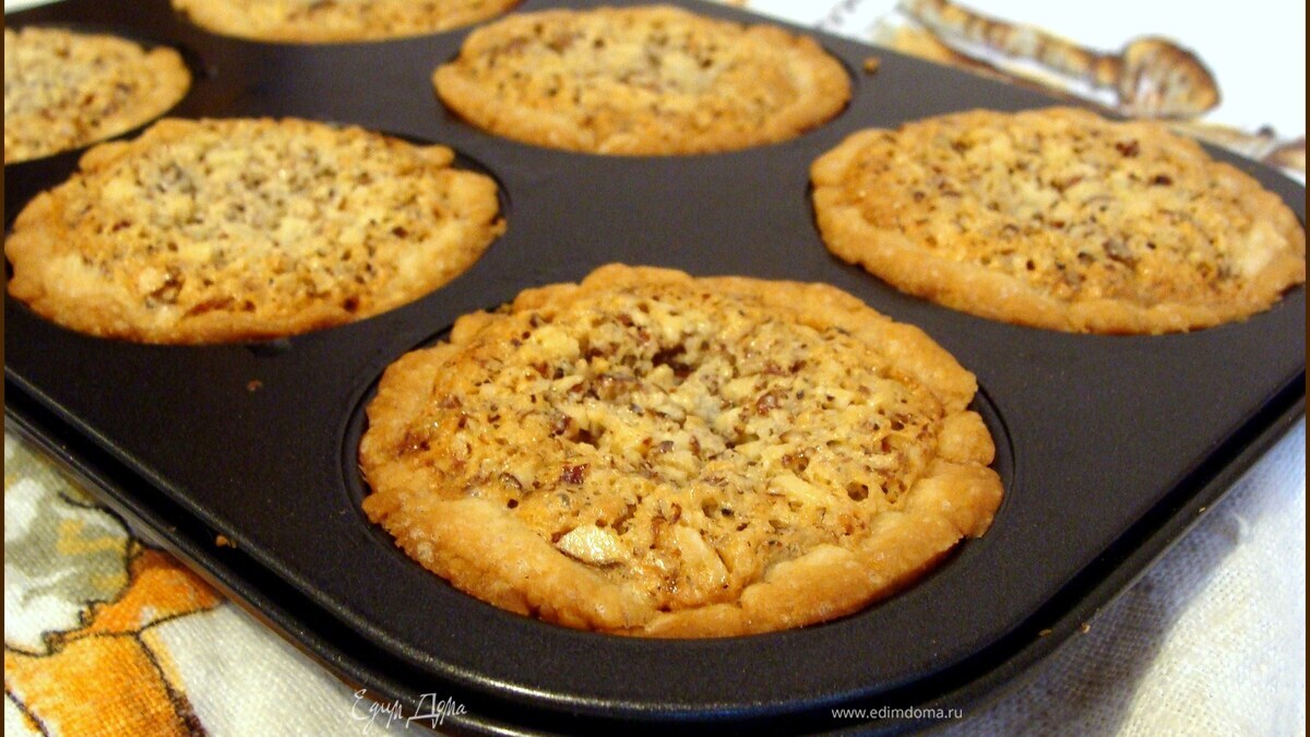 Песочные корзинки с миндальной начинкой