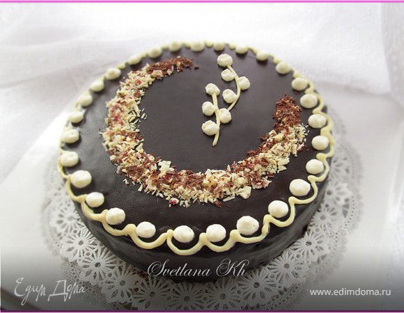 Торт "Белое на черном" Торт "Белое на черном"