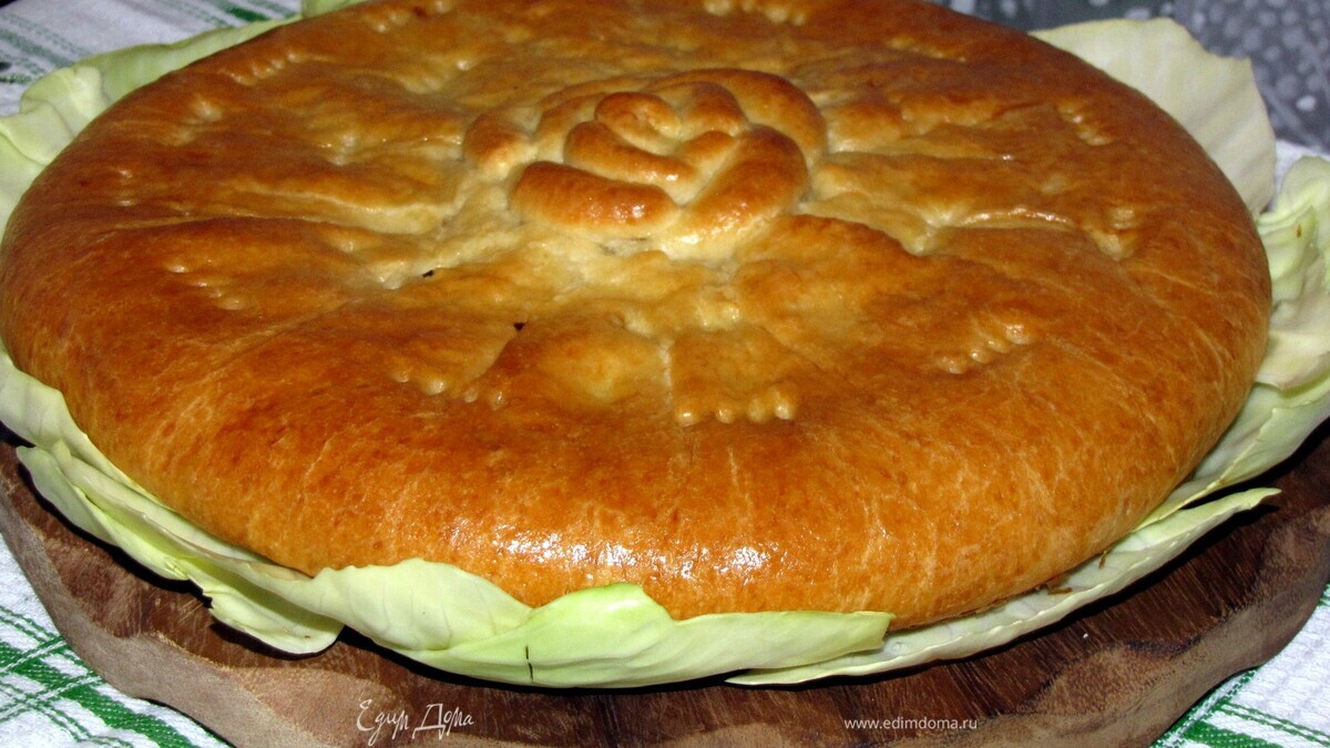 Нежный пирог с капустой