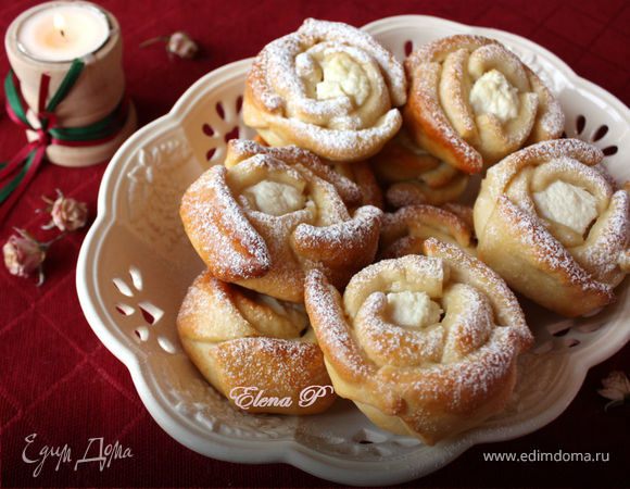 "Розы" с творожной начинкой