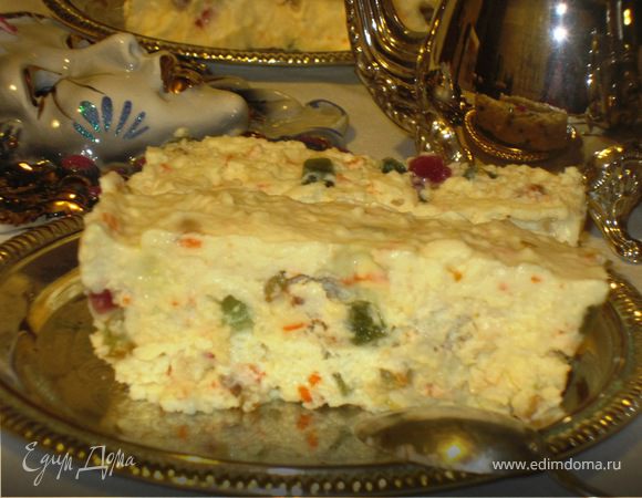 Сладкий десерт "Оливье" с маскарпоне Сладкий десерт "Оливье" с маскарпоне