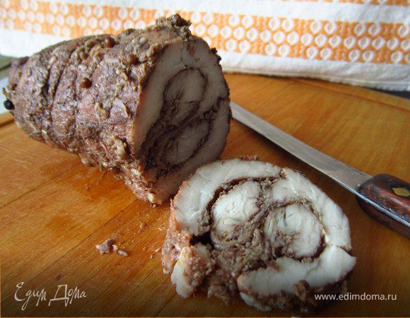 Пастрома из куриной грудки в винном маринаде Пастрома из куриной грудки в винном маринаде