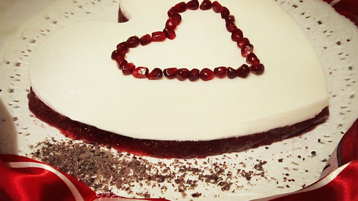 Гранатовое желе "Сердце"