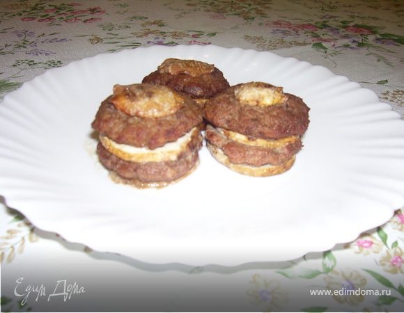 Запеченные ленивые голубцы с шампиньонами Запеченные ленивые голубцы с шампиньонами