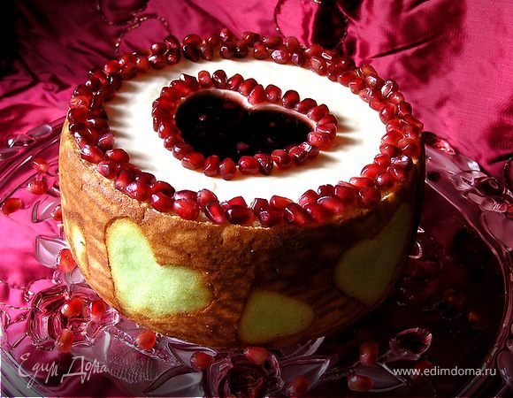 Торт "Гранатовое сердце"