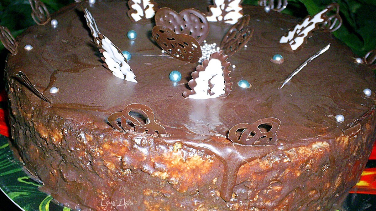 Нежнейший маковый торт с заварным сливочным кремом