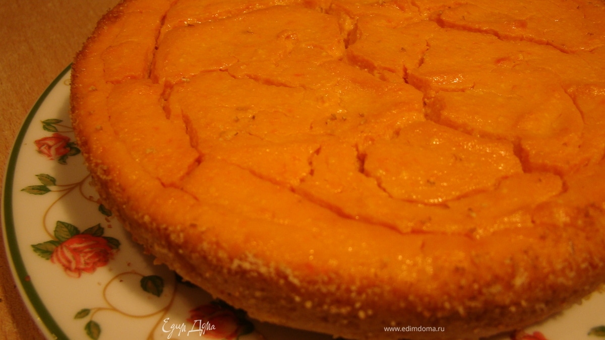 Творожный пудинг с морковью