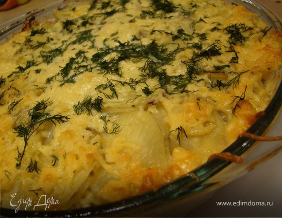 Картофельный гратэн с грибами Картофельный гратэн с грибами