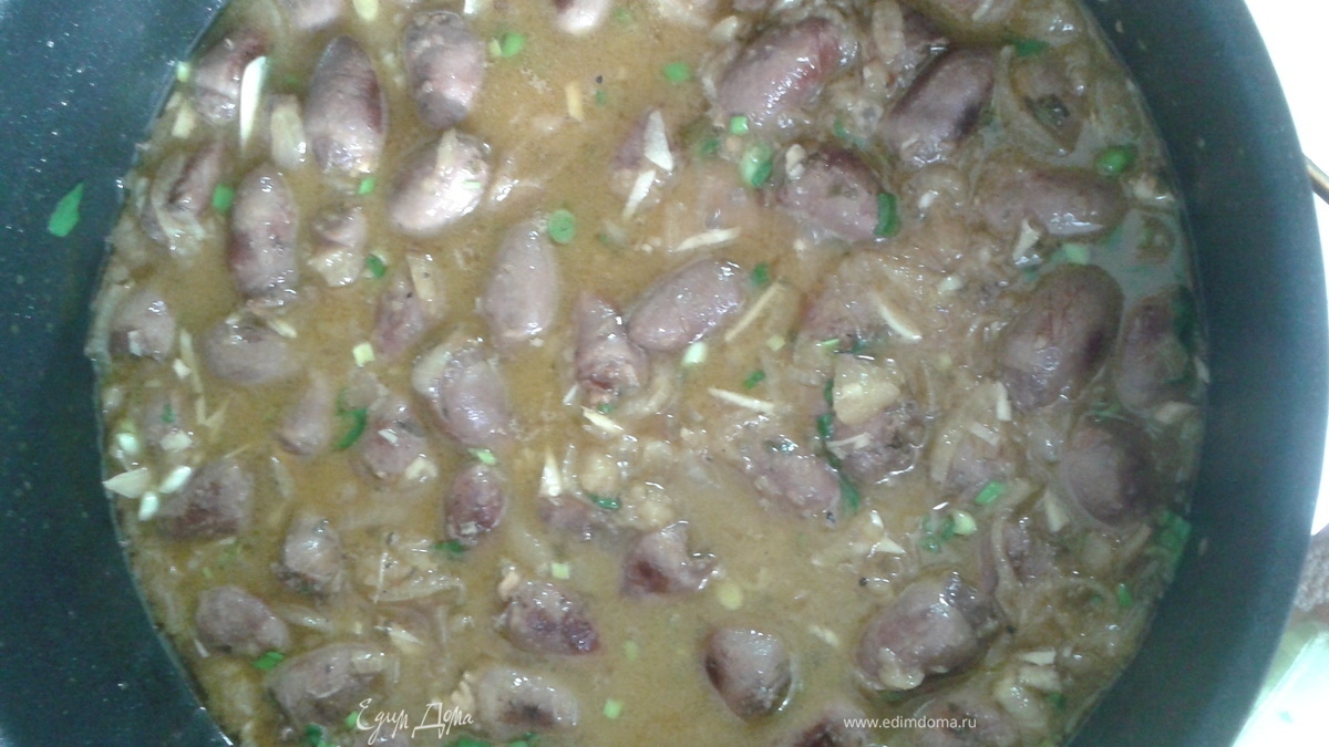 Куриные сердечки фаршированные