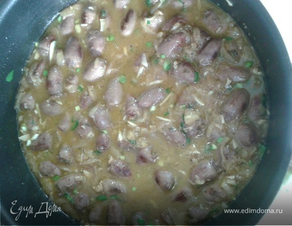 Куриные сердечки фаршированные