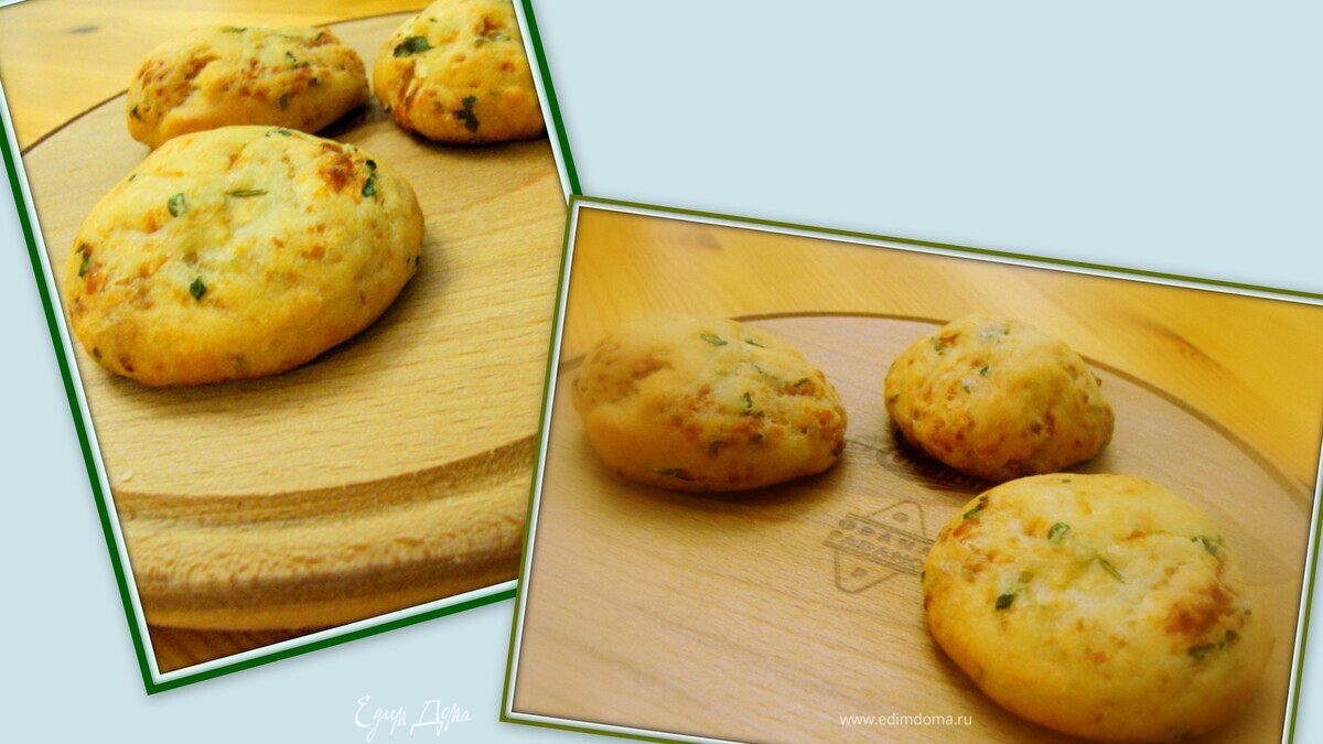 Сырные булочки с зеленью