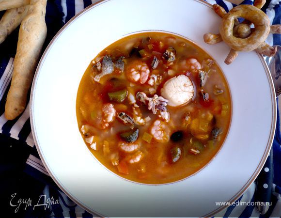 Средиземноморская уха с гриссини «Жил отважный капитан»