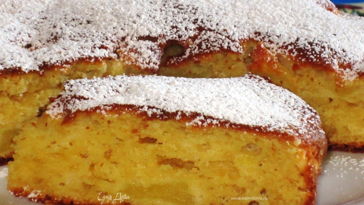 Яблочный пирог с маскарпоне