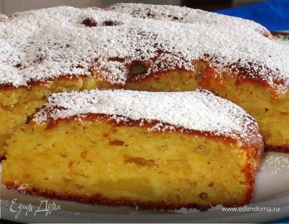 Яблочный пирог с маскарпоне