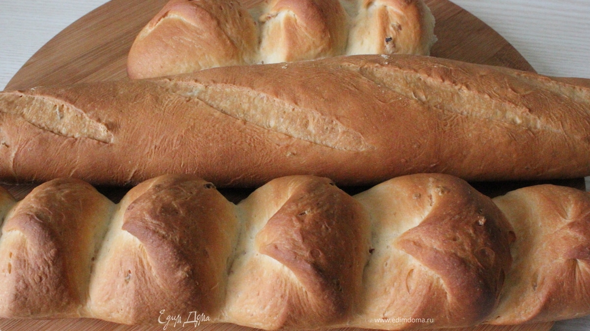 Багеты фермерские со шкварками