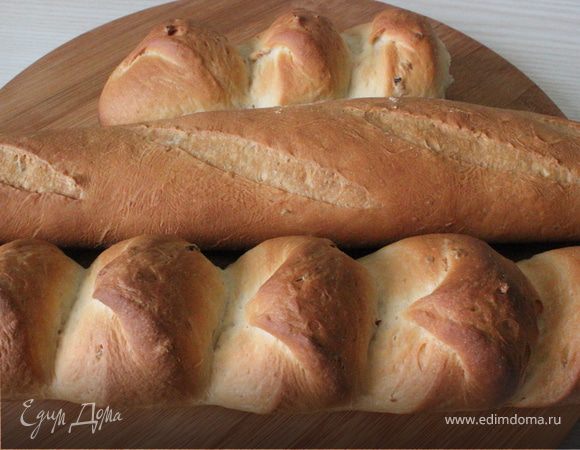 Багеты фермерские со шкварками