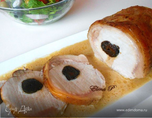 Жаркое из свинины с черносливом в соусе из вина и сливок Жаркое из свинины с черносливом в соусе из вина и сливок