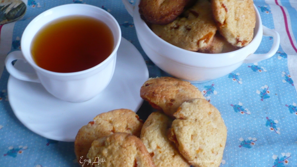 Печенье с курагой и кокосовой стружкой