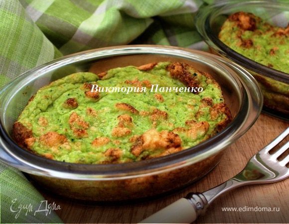 Суфле из брокколи и двух видов сыра