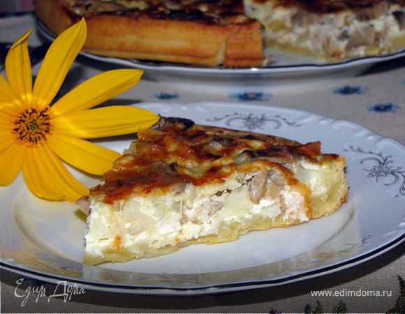 Рецепт Лоранского пирога с курицей и грибами: вкусная и простая кулинарная идея