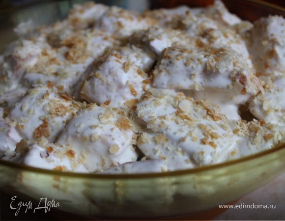 Торт-десерт из слоеного теста