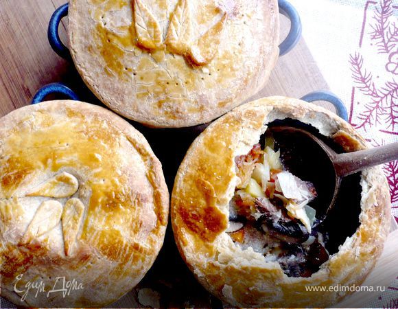 Суп с капустой «Грибочки под крышей»