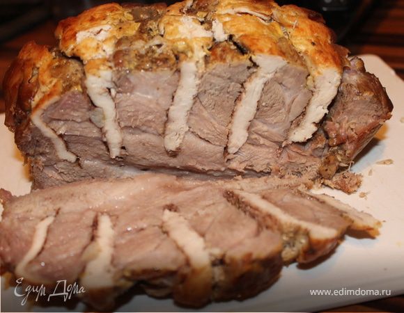 Свинина, запеченная с куриным филе Свинина, запеченная с куриным филе