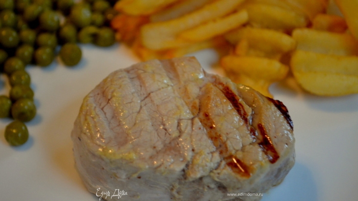 Свиные медальоны в маринаде