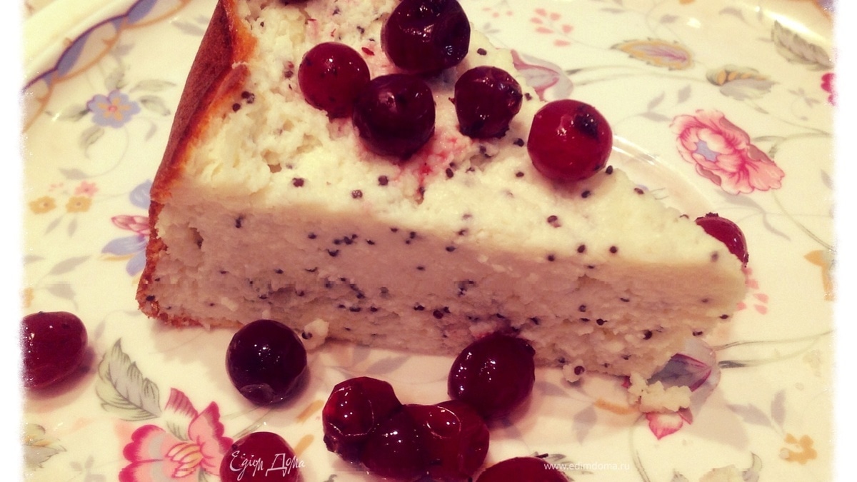 Творожная запеканка с маком