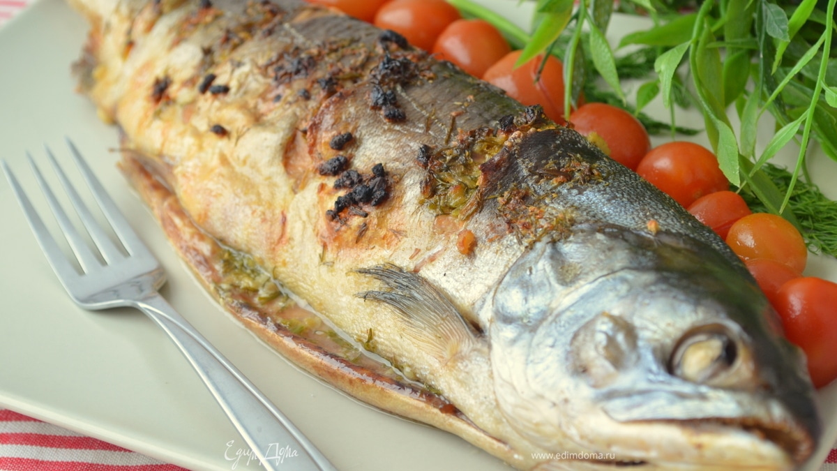 Рыбка в лимонно-чесночном масле