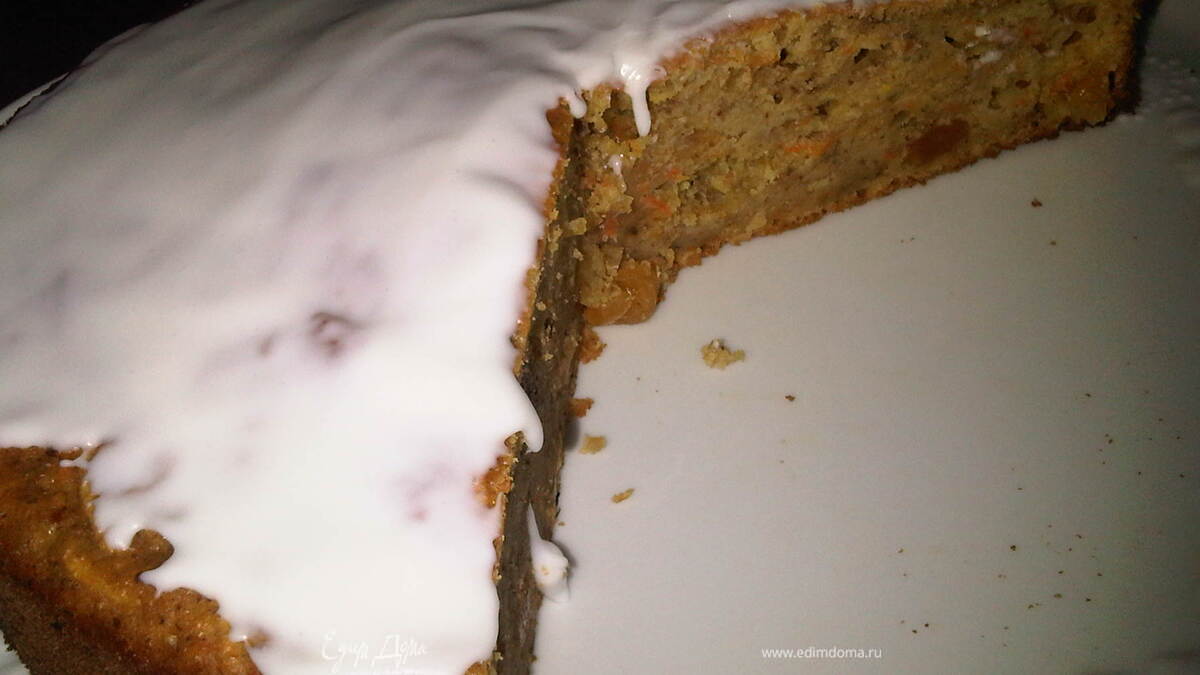 Морковно-яблочный кекс на оливковом масле